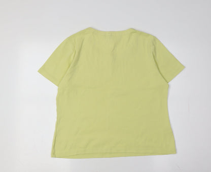 Womens UK Size M CC Yellow  T-Shirt