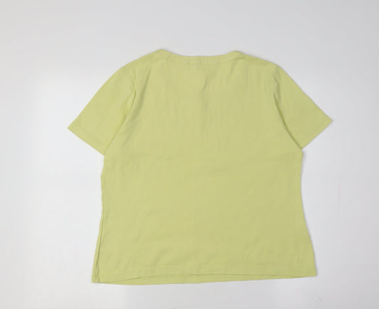 Womens UK Size M CC Yellow  T-Shirt