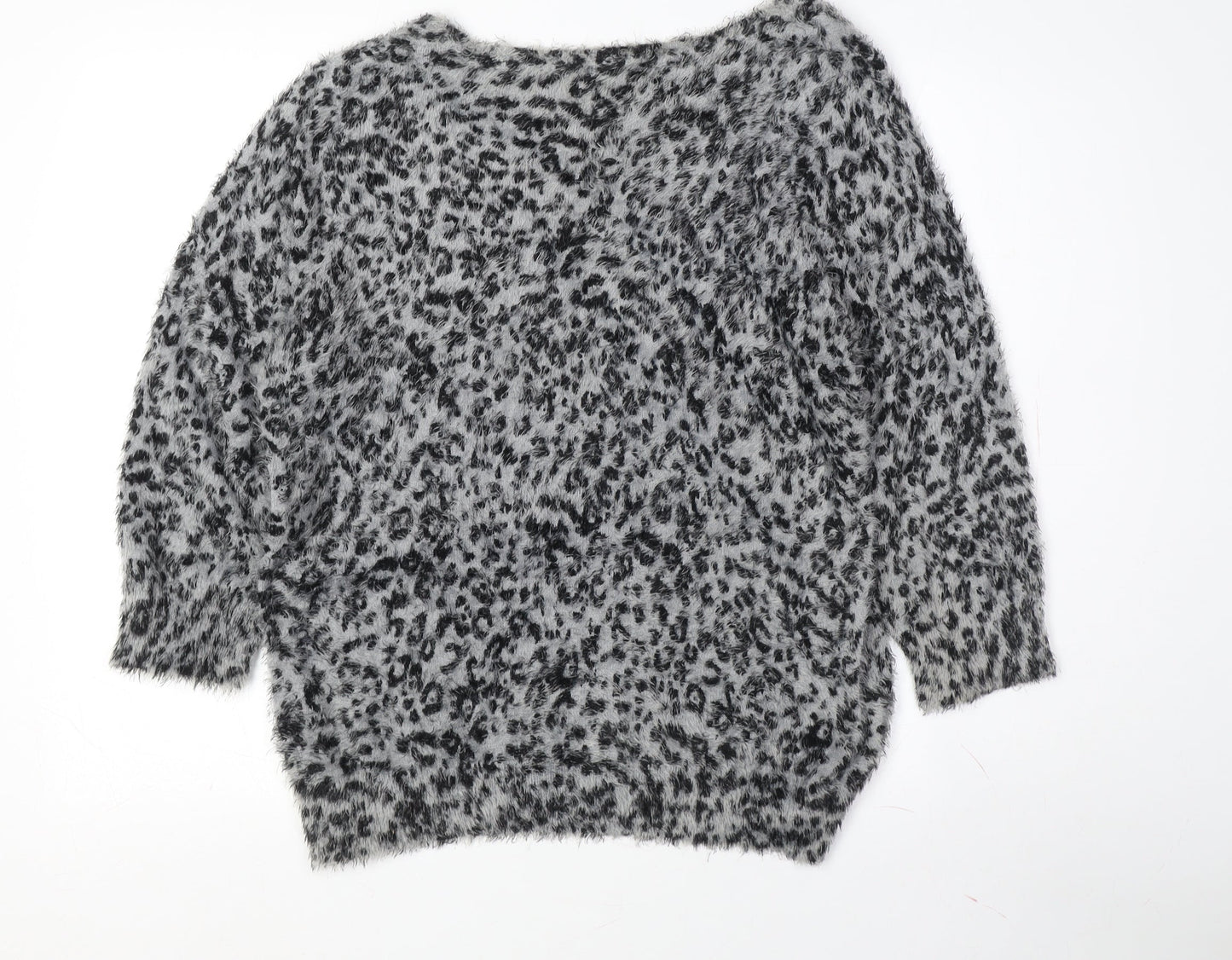 Womens UK Size M David Emanuel Grey Pullover Jumper