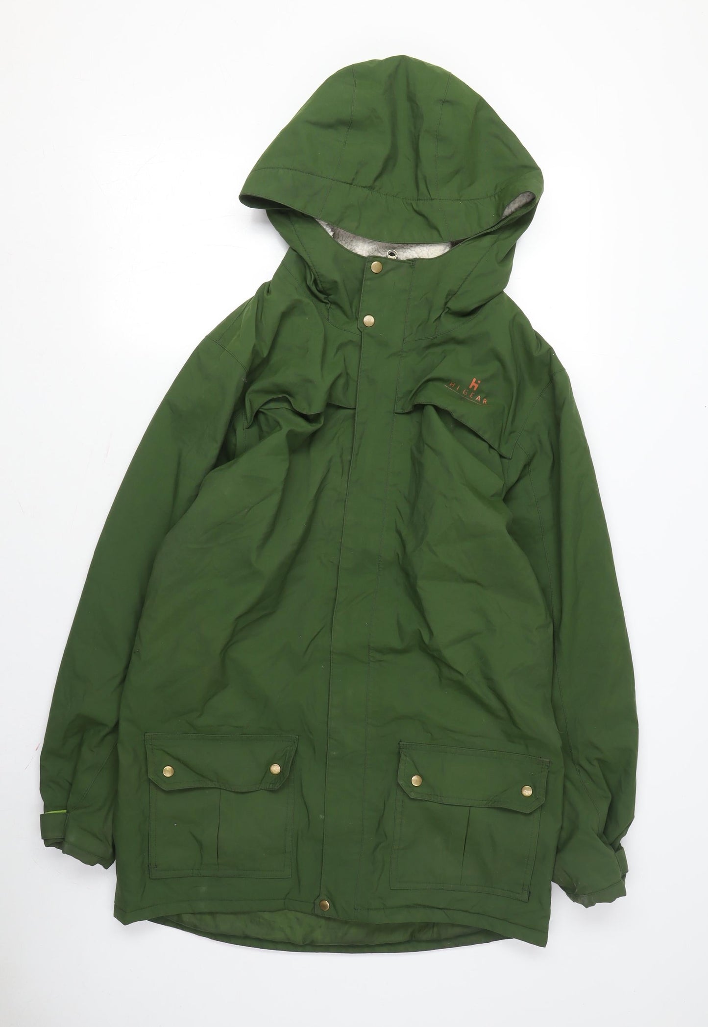 Womens UK Size 6 Hi Gear Green Parka Coat