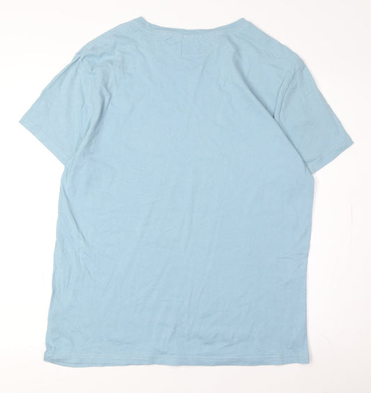 Tommy Jeans Men's Blue Logo T-Shirt M