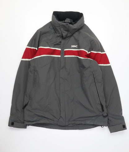 Mens UK Size M Serac Grey Windbreaker Coat