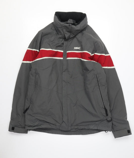 Mens UK Size M Serac Grey Windbreaker Coat