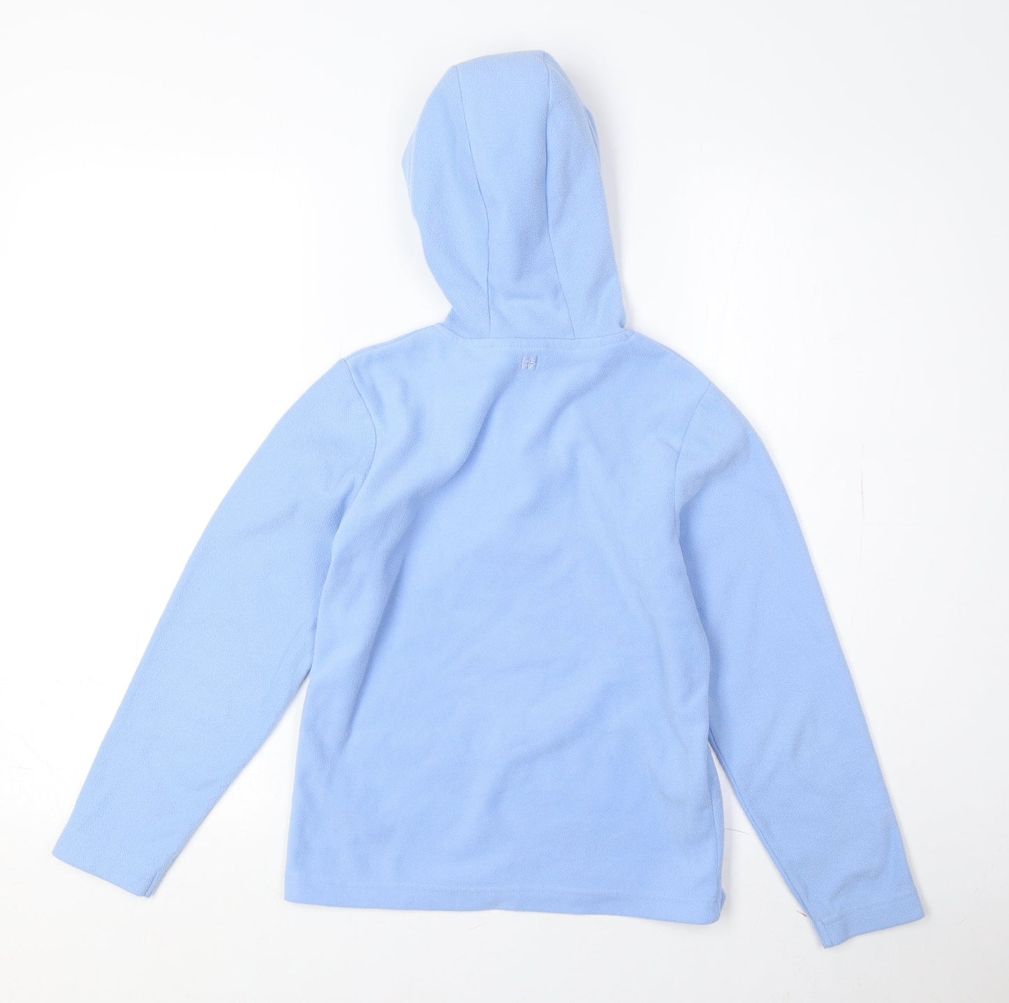 Blue Girls Fleece Hoodie, 9-10 Years, Full Zip, Hooded