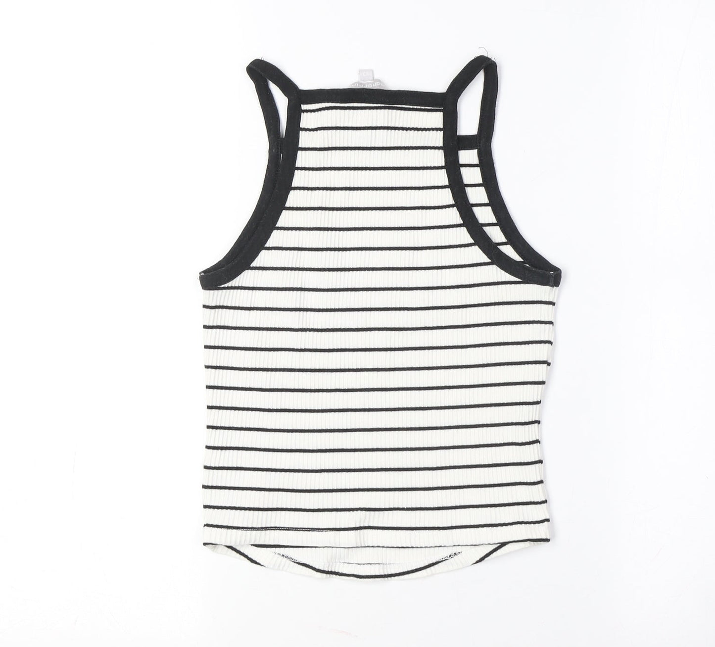 Womens UK Size 10 Red Herring White Basic Tank