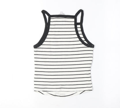 Womens UK Size 10 Red Herring White Basic Tank