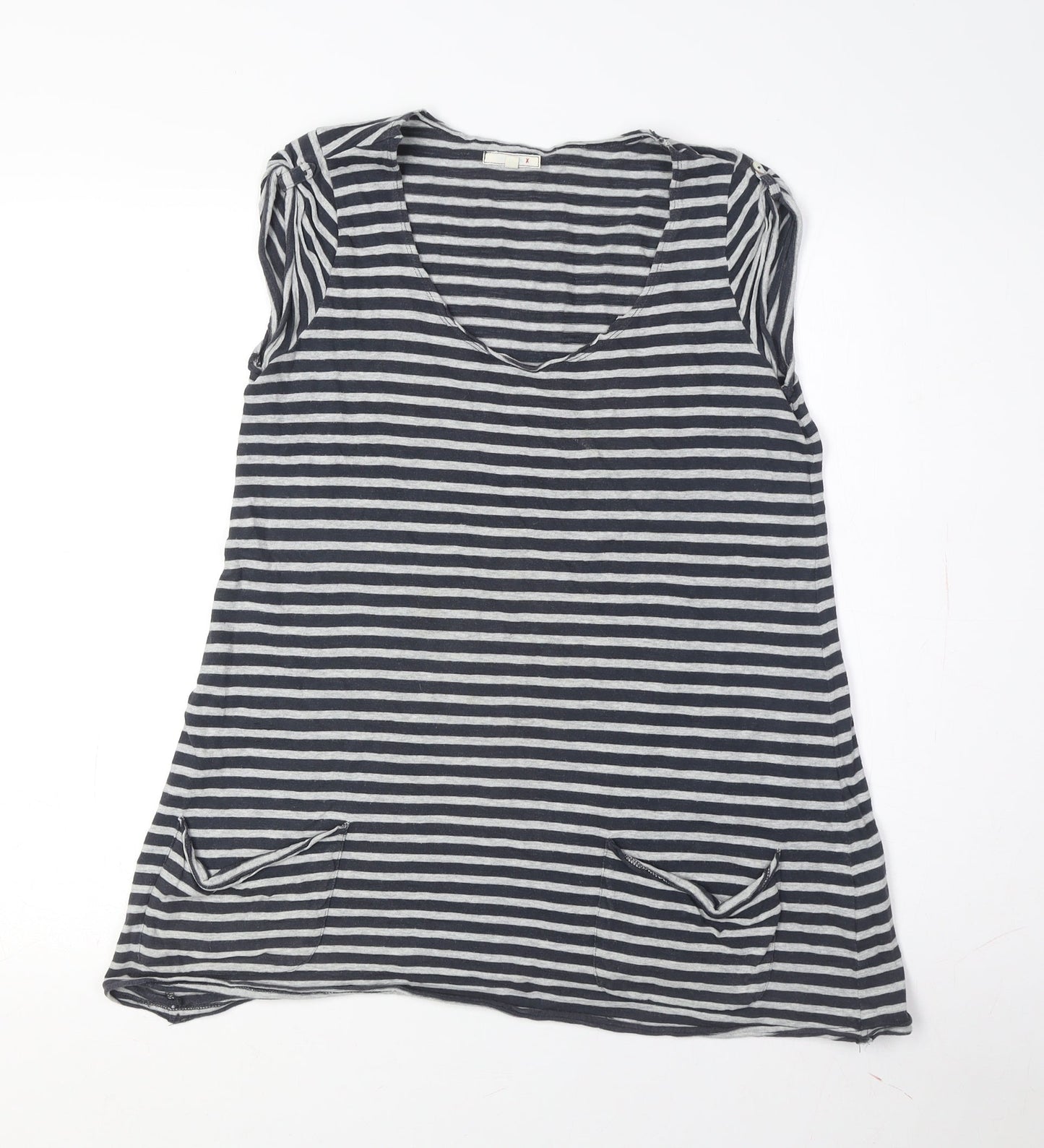Womens UK Size XS White Stuff Black Basic T-Shirt