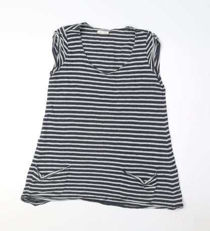 Womens UK Size XS White Stuff Black Basic T-Shirt