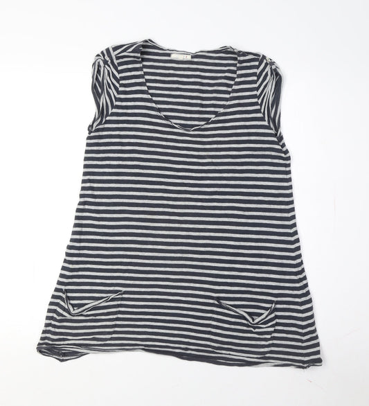 Womens UK Size XS White Stuff Black Basic T-Shirt