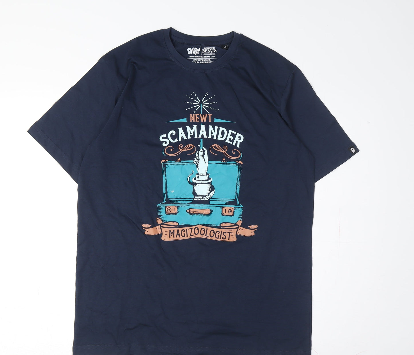 The Souled Store Fantastic Beasts Men Blue Newt Scamander T-Shirt