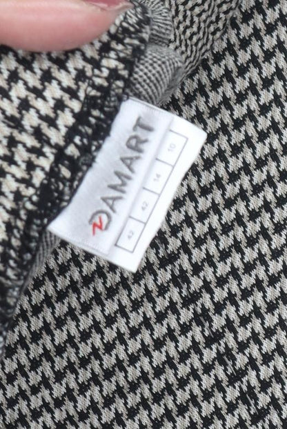 Womens UK Size 14 Damart Regular Fit  Black Trousers