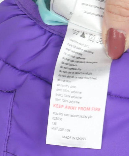 Mountain Warehouse Girls Purple Puffer Jacket 3-4 Years