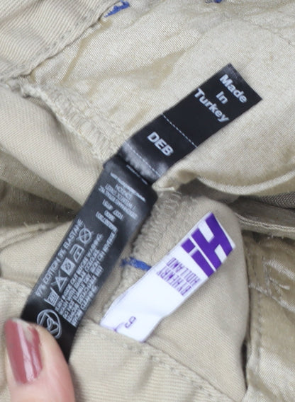 Henry Holland Women's Beige Casual Cuffed Shorts - Size 6