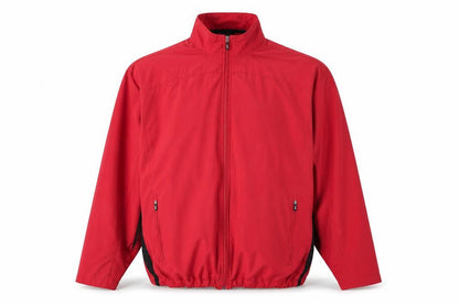 Mens UK Size XL Lands' End Red Windbreaker Coat