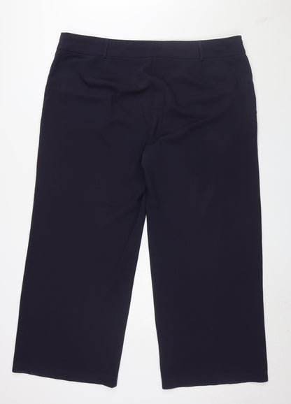 Womens UK Size 14 Marks and Spencer Regular Fit  Black Trousers