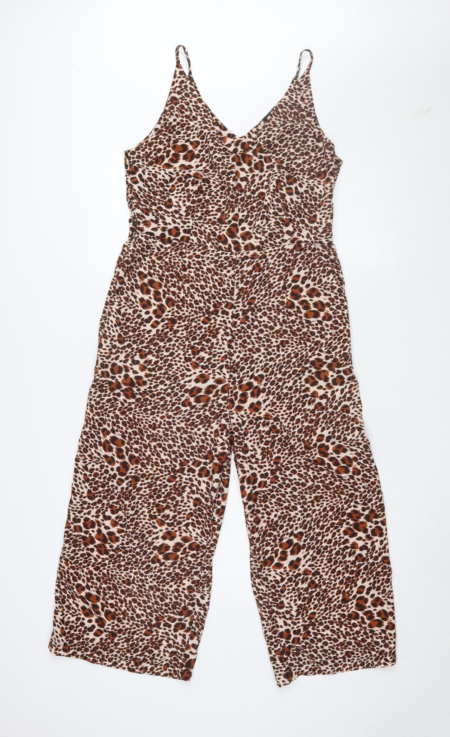 AX Paris Women's Multicoloured Animal Print Jumpsuit Size 12