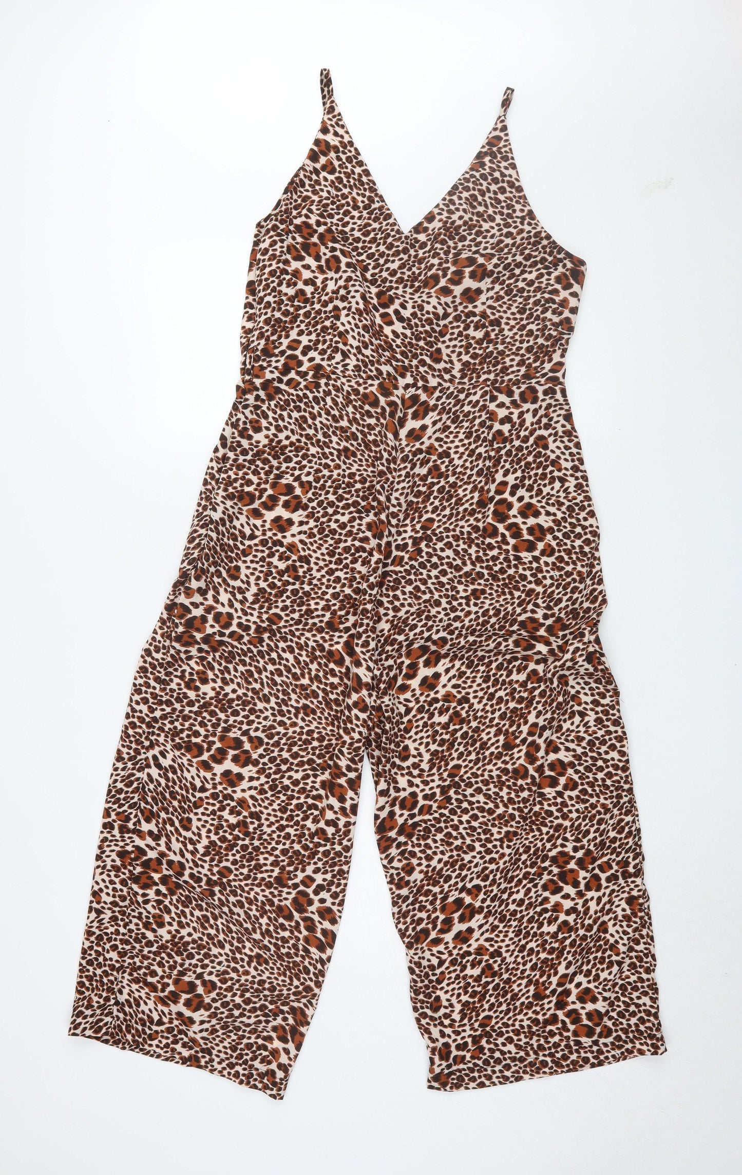 AX Paris Women's Multicoloured Animal Print Jumpsuit Size 12