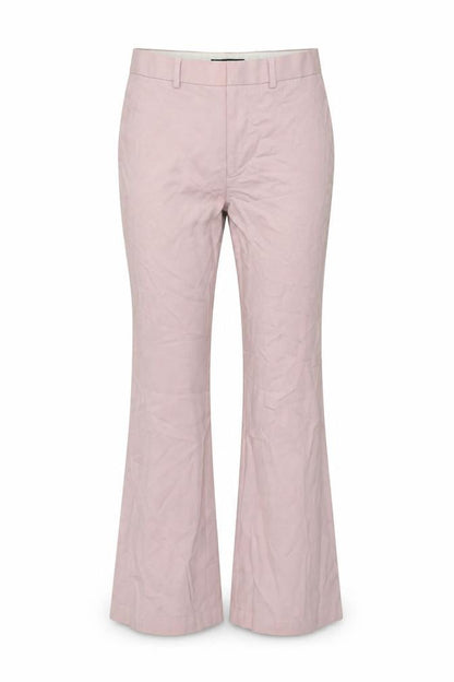 Womens UK Size M ASOS DESIGN Regular Fit Flared Pink Trousers