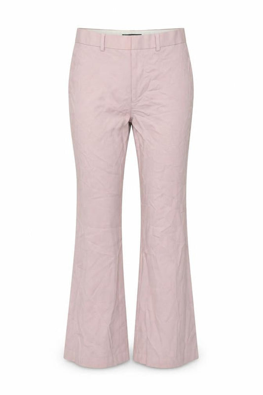 Womens UK Size M ASOS DESIGN Regular Fit Flared Pink Trousers