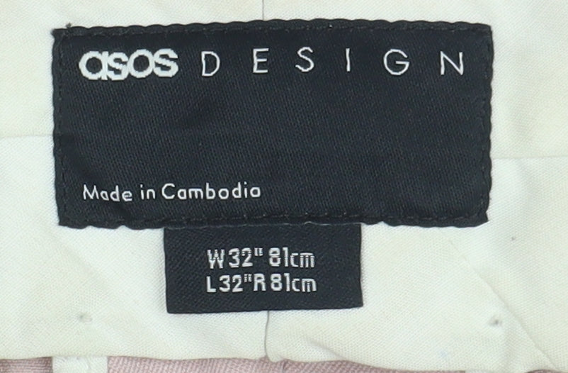 ASOS DESIGN Women's Pink Flared Trousers Size M