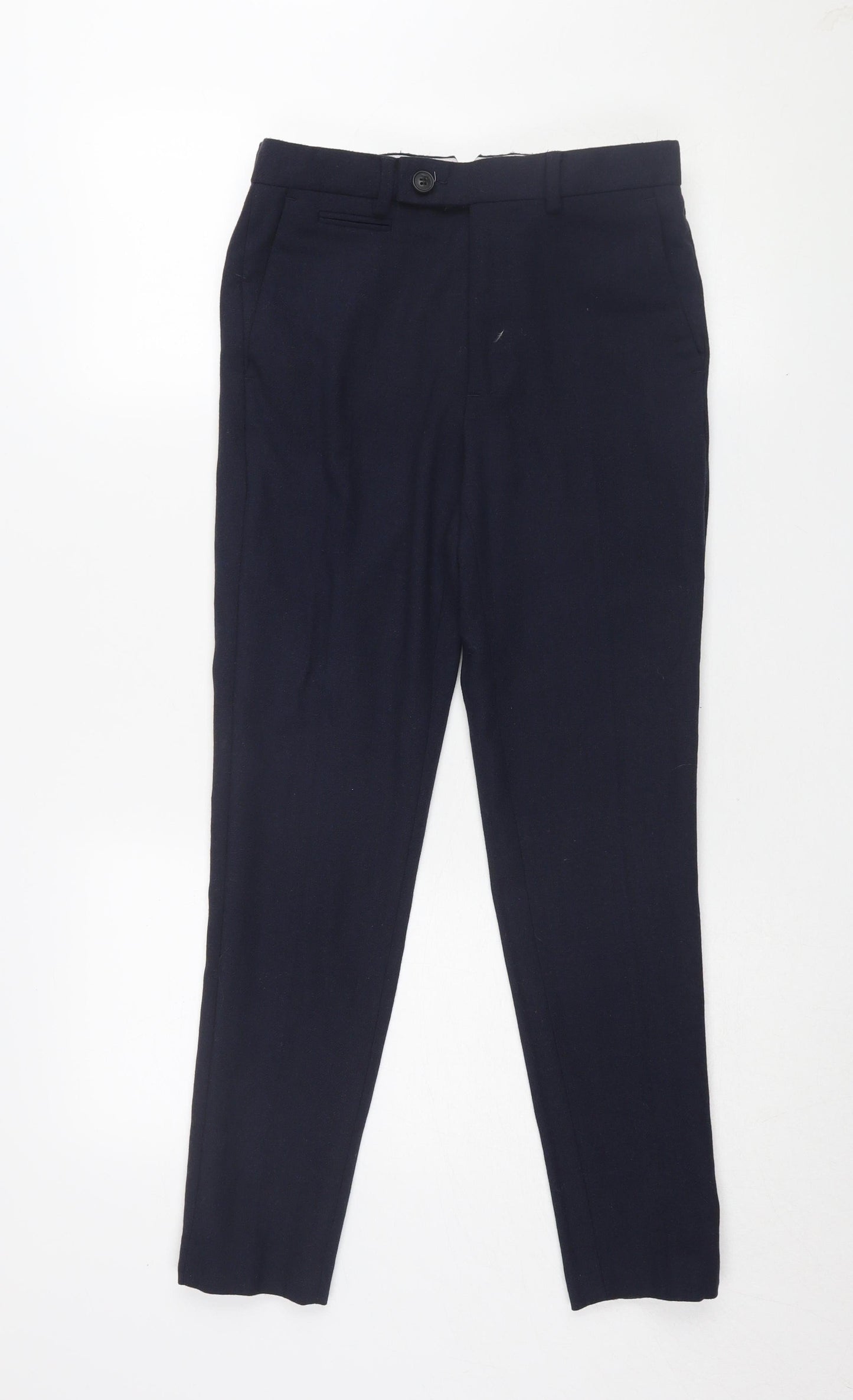 Womens UK Size M ASOS DESIGN Regular Fit Dress Pants Black Trousers