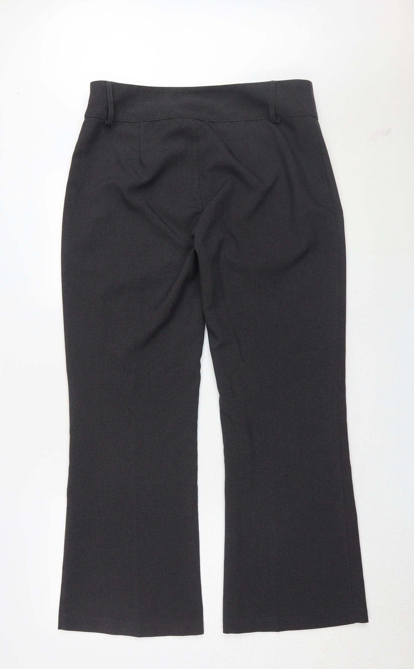 Womens UK Size 14 AMARANTO Classic Fit Dress Pants Black Trousers