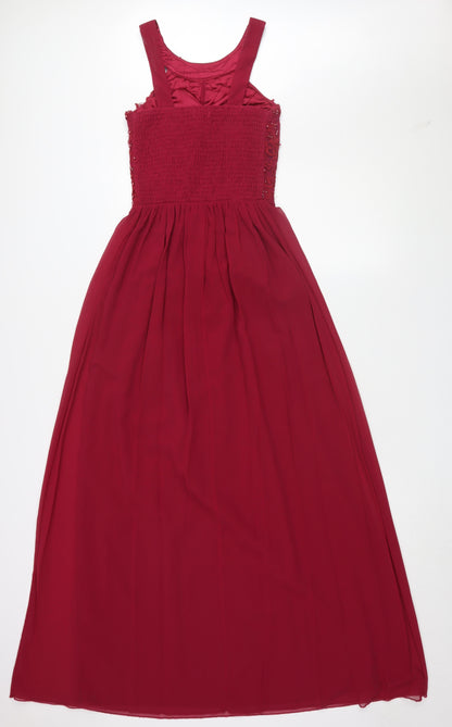 Quiz Women's Red A-Line Formal Long Dress Size 6