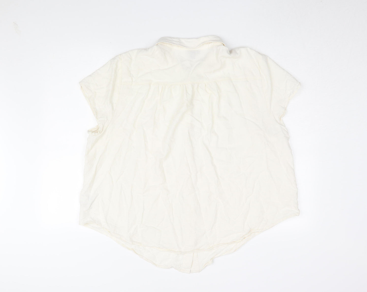 Womens UK Size 2 Torrid Beige  Button-Up