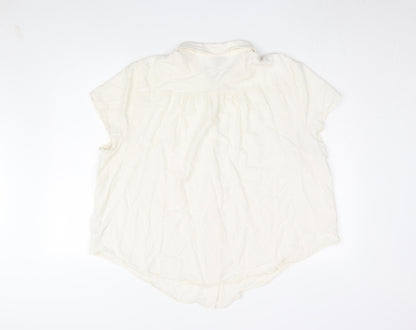 Womens UK Size 2 Torrid Beige  Button-Up