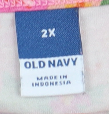 Womens UK Size 2XL Old Navy Multicoloured Cropped Tank
