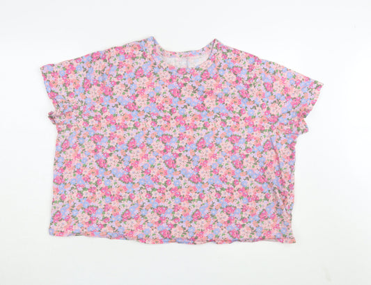 Womens UK Size 2XL Old Navy Multicoloured Basic T-Shirt