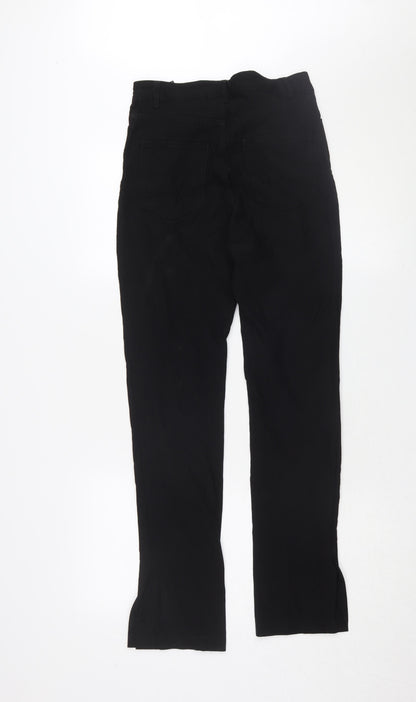 Monki Women's Black Straight Trousers Size 12