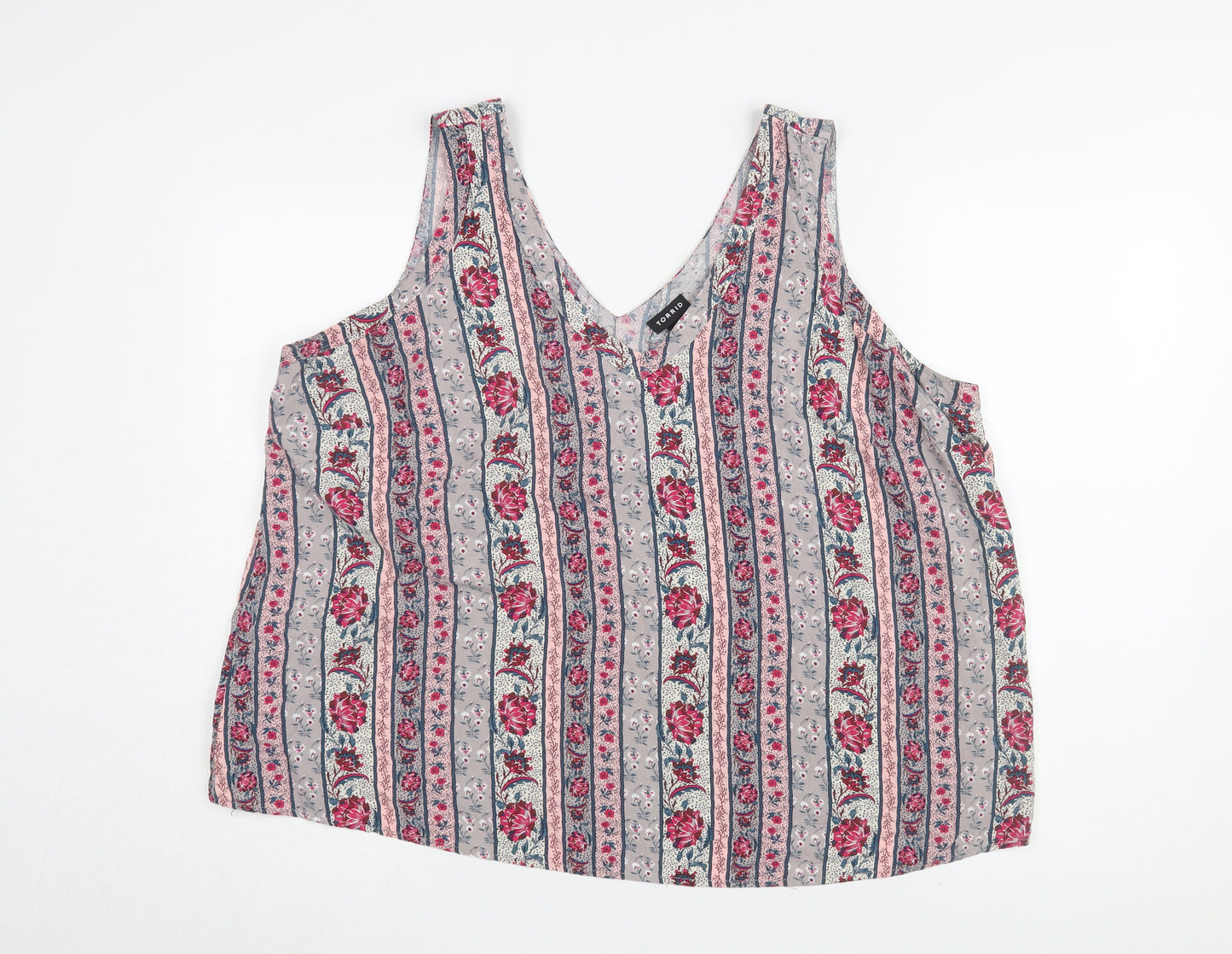 Womens UK Size 18 Torrid Multicoloured Basic Tank