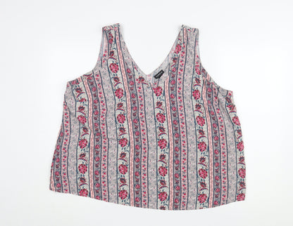 Womens UK Size 18 Torrid Multicoloured Basic Tank
