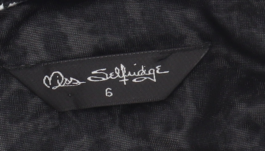 Miss Selfridge Women's Black Pinafore Dress Size 6