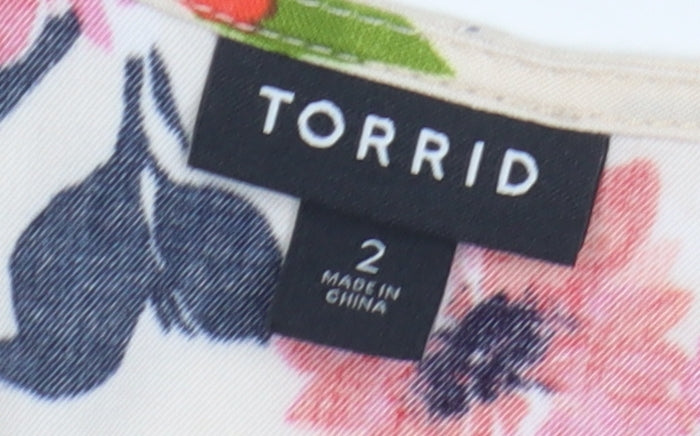Womens UK Size 2 Torrid Multicoloured Camisole Tank