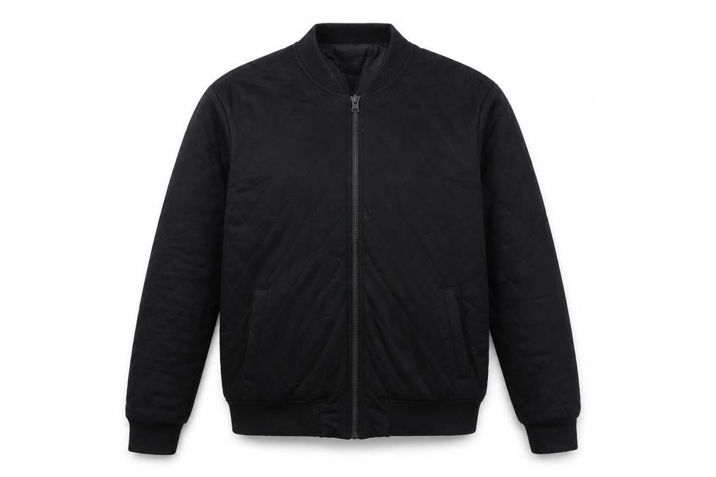 Mens UK Size 18 Zara Black Quilted Coat