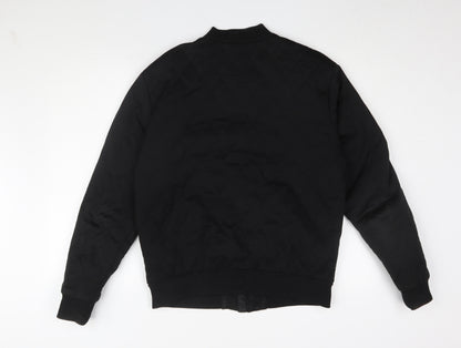 Zara Men's Black Quilted Jacket, Size 18, Casual Wear