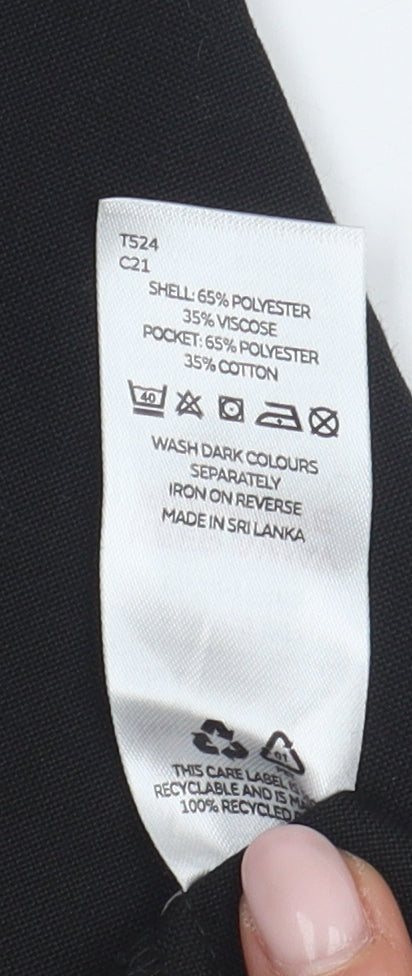 Very Boys Black School Trousers - 12-13 Years, Flame-Resistant