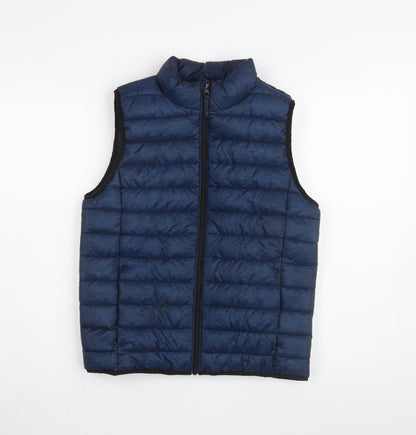H&M Boys Blue Padded Bodywarmer Jacket, Size 11-12Y