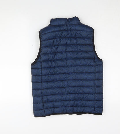 H&M Boys Blue Padded Bodywarmer Jacket, Size 11-12Y