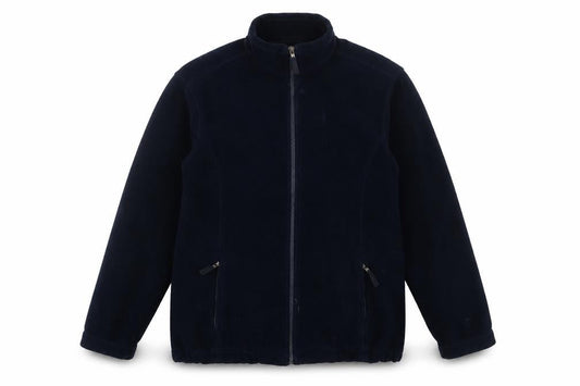 Front view of Marks & Spencer Black unisex fleece jacket, size 12