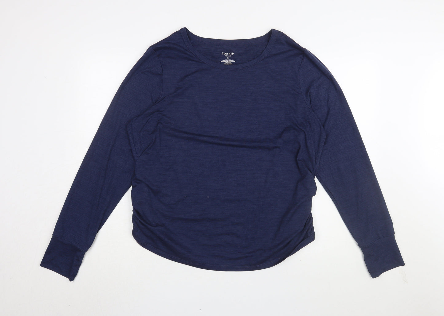 Womens UK Size 2 Torrid Blue Basic T-Shirt