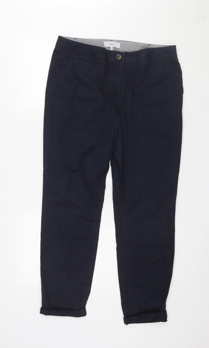 Next Men's Black Chino Trousers Size 12 Regular Fit