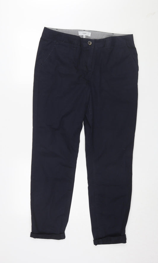 Next Men's Black Chino Trousers Size 12 Regular Fit