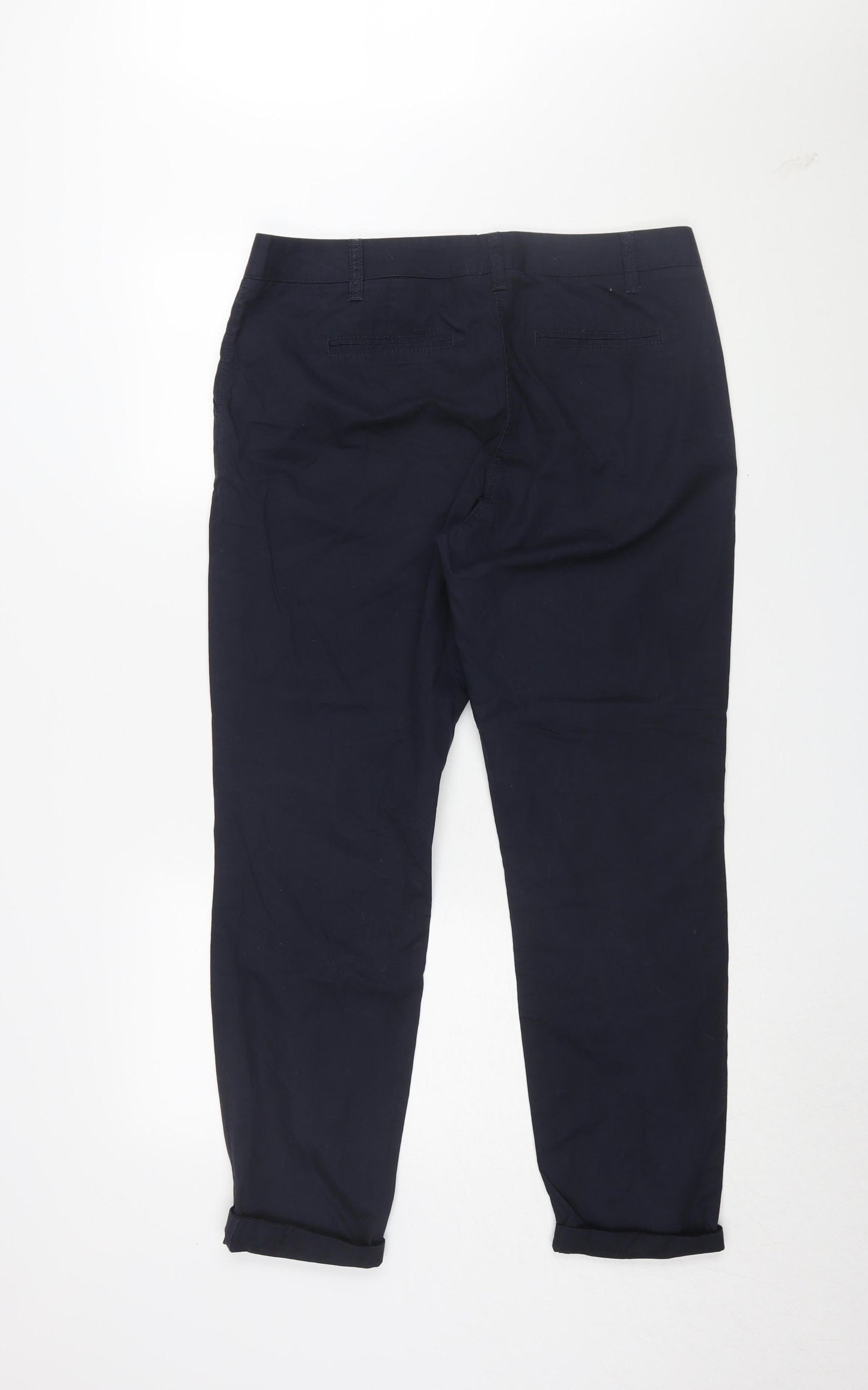 Next Men's Black Chino Trousers Size 12 Regular Fit