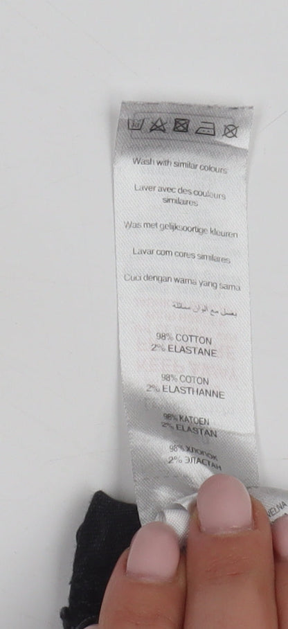 Jenna Black Bermuda Denim Shorts UK 12 Unisex Adults