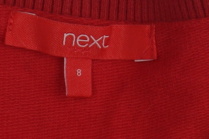 Womens UK Size 8 NEXT Red Pullover Sweatshirt