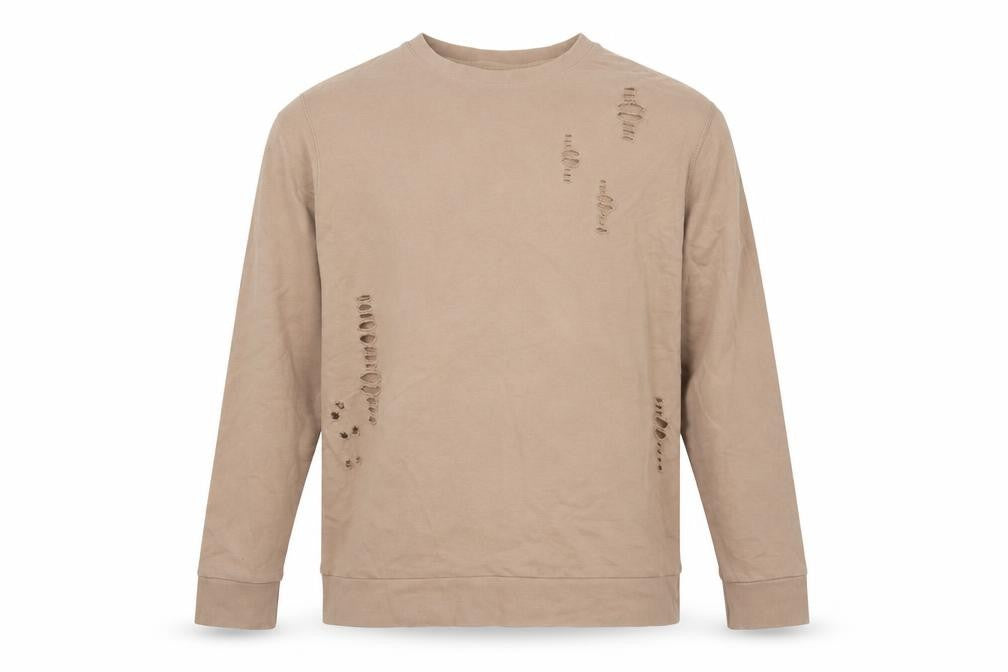 Mens UK Size XL River Island Beige Pullover Sweatshirt