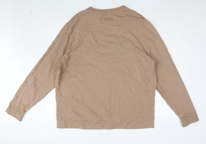 Mens UK Size XL River Island Beige Pullover Sweatshirt